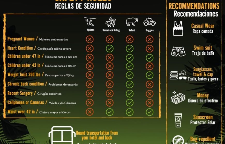 [7 Adrenaline-filled Activities in one Tour] La Hacienda Full Day